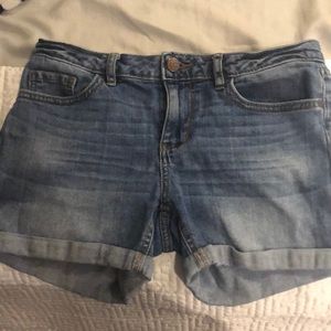 Denim shorts